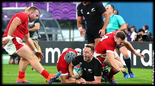 New Zealand v Wales Ben Smith try RWC2019 Bronze Final